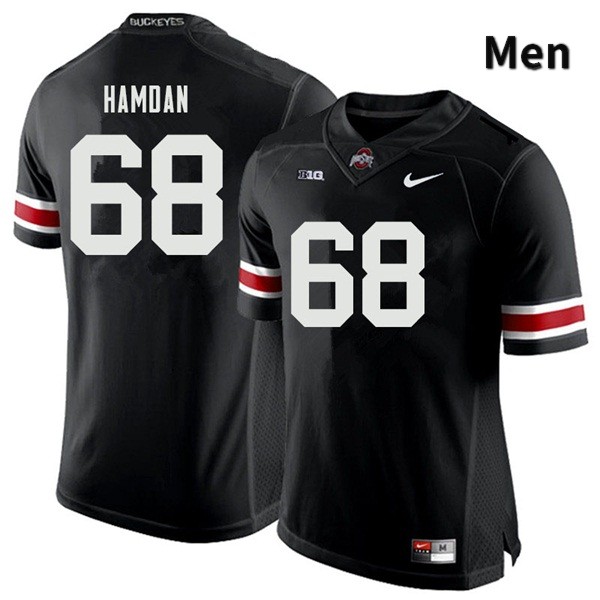 Ohio State Buckeyes Zaid Hamdan Men's #68 Black Authentic Stitched College Football Jersey